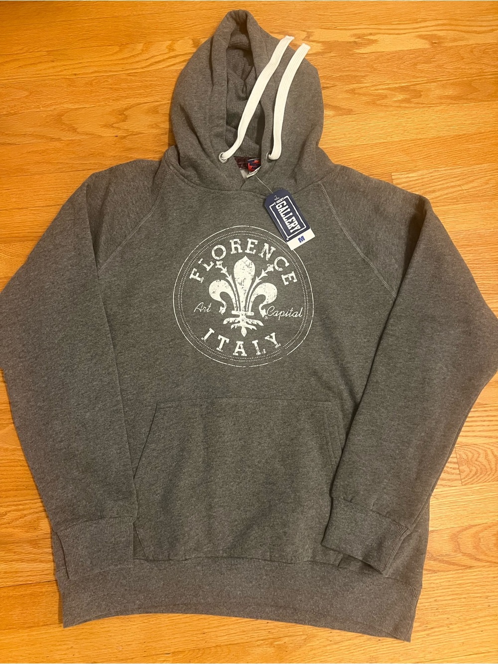 Gallery Charcoal Gray Florence Italy Graphic Hoodie sweatshirt